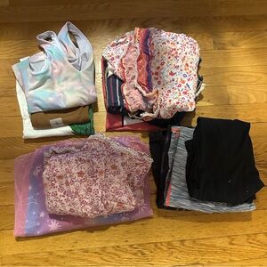 Colorful Girls Clothing Bundle Lot 12 items size 7/8